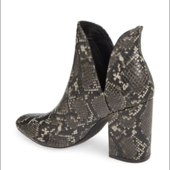 Steve Madden Rookie Grey Snake Booties - Picture 6 of 9